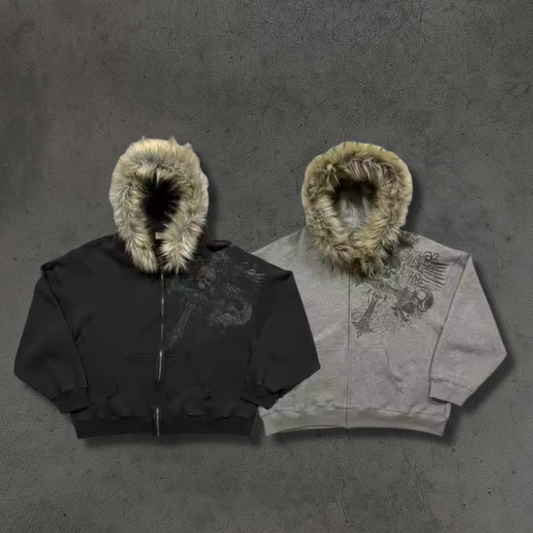 BREAKING BLACK // GHASTLY GRAY- AFFLICTED ASSAULT JACKET