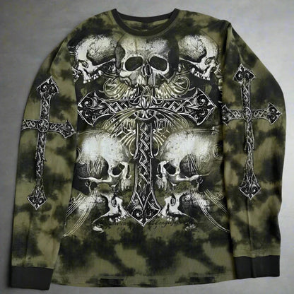 VINTAGE GREEN - CYBERCROSS KHAKI KILLER LONGSLEEVE